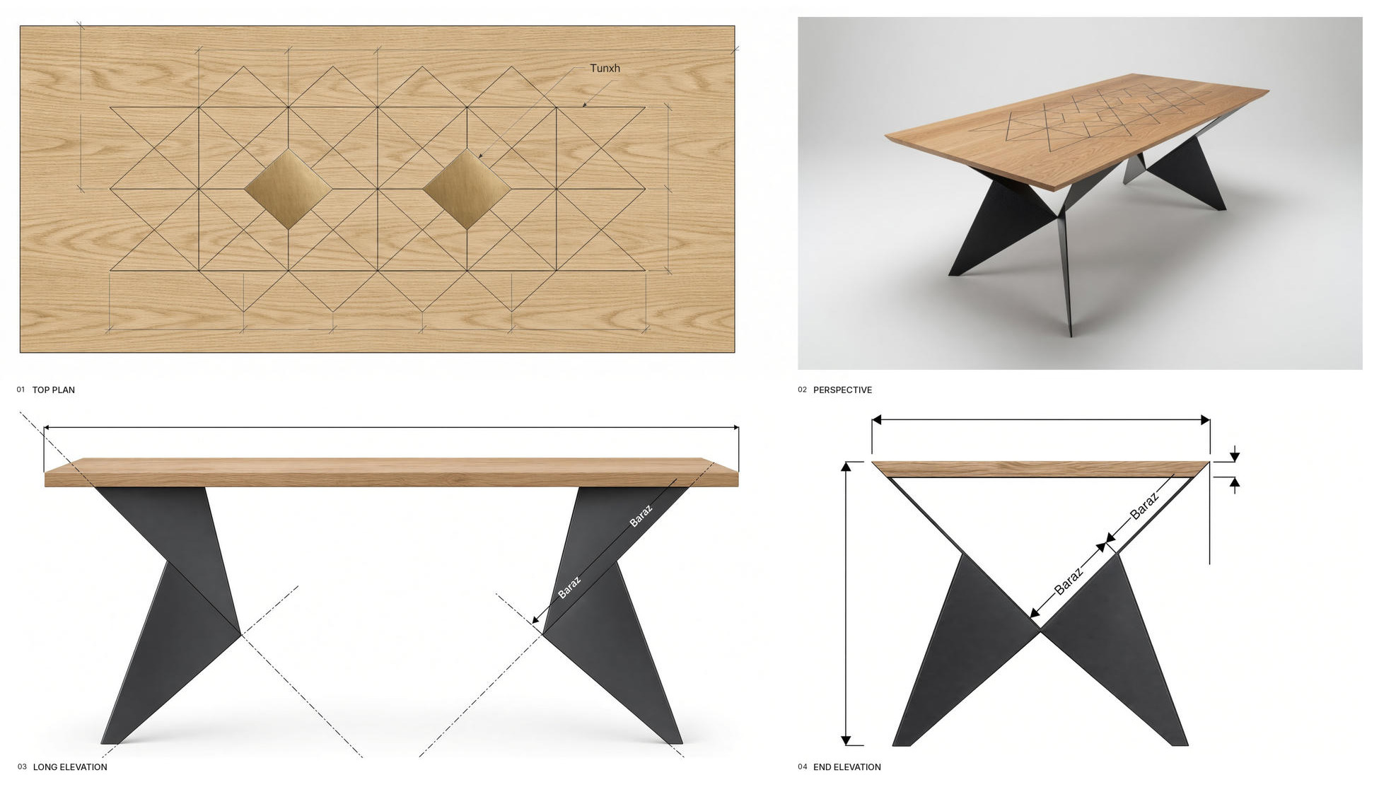 Origami Dining Table